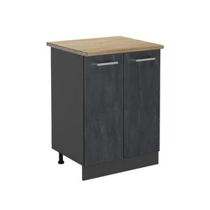 Vicco SPODNÍ SKŘÍŇKA KUCHYŇSKÉ LINKY R-Line Černý beton/antracit 60 cm PD Dub obraz