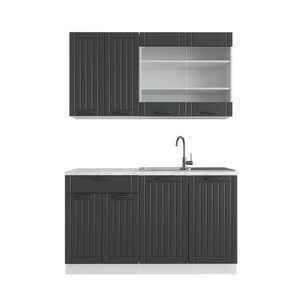 Vicco JEDNOTKOVÁ KUCHYNĚ Fame-Line Antracitový venkovský dům/bílá 140 cm , PD Mramor obraz