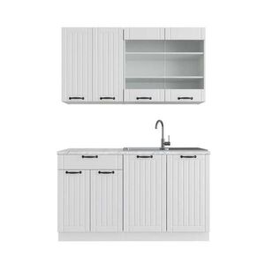 Vicco JEDNOTKOVÁ KUCHYNĚ Fame-Line Bílý venkovský dům/bílá 140 cm , PD Mramor obraz