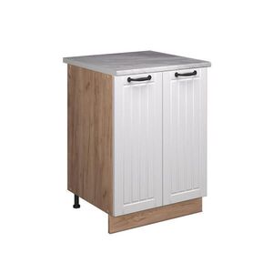 Vicco SKŘÍŇKA POD DŘEZ Fame-Line, Bílý venkovský dům/Zlatý mocný dub, 60 cm obraz
