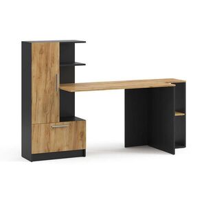 Vicco PSACÍ STŮL Tomy, Antracit/Zlatý mocný dub, 150 x 59 cm Sada 2 kusů obraz