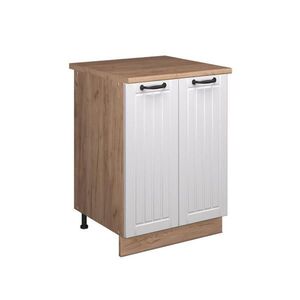 Vicco SKŘÍŇKA POD DŘEZ Fame-Line, Bílý venkovský dům/Zlatý mocný dub, 60 cm obraz
