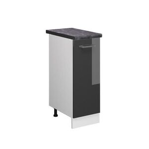 Vicco LÉKÁRNIČKOVÁ SKŘÍŇKA R-Line Antracitový vysoký lesk 30 cm , PD Antracit obraz