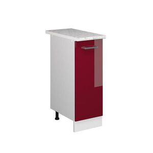 Vicco UNIVERZÁLNÍ ZÁKLADNÍ JEDNOTKA R-Line Bordó červená vysoký lesk 30 cm s dvířky, s pracovní deskou obraz
