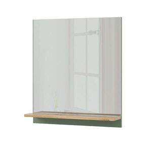 Vicco KOUPELNOVÉ ZRCADLO Marelle Zelená/umělecká 60 x 67 cm s policí obraz