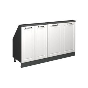 Vicco KUCHYŇSKÁ SKŘÍŇKA POD ŠIKMOU STŘECHU R-Line Bílý venkovský dům 140 cm Sada 2 kusů obraz