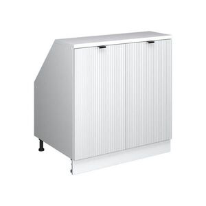 Vicco ŠIKMÁ SKŘÍŇ Rion Bílé zvlnění 80 x 81.6 cm se 2 dveřmi, korpus skříně hloubka 60 cm obraz