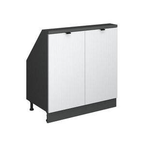 Vicco ŠIKMÁ SKŘÍŇ Rion Bílé zvlnění 80 x 81.6 cm se 2 dvířky obraz