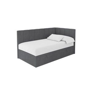 ALTDECOR JEDNOLŮŽKOVÁ POSTEL pro mládež s úložným prostorem vlevo, bez matrace - LOVY 80x200 tmavě šedá obraz