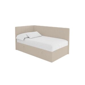 ALTDECOR JEDNOLŮŽKOVÁ POSTEL pro mládež s úložným prostorem vpravo, s matrací - LOVY 80x200 tmavě béžová obraz