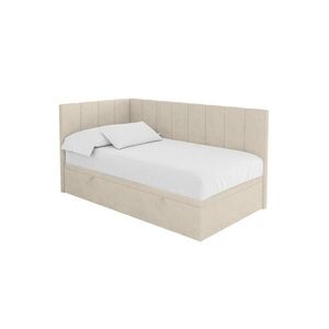 ALTDECOR JEDNOLŮŽKOVÁ POSTEL pro mládež s úložným prostorem vpravo, s matrací - LOVY 100x200 béžová obraz