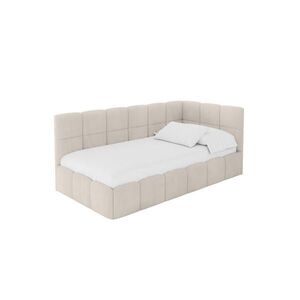ALTDECOR JEDNOLŮŽKOVÁ POSTEL pro mládež s úložným prostorem vlevo, s matrací - LIVY 80x200 béžová obraz