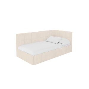 ALTDECOR JEDNOLŮŽKOVÁ POSTEL pro mládež s úložným prostorem vlevo, bez matrace - LIVY 80x200 béžová obraz