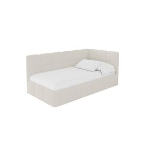 ALTDECOR JEDNOLŮŽKOVÁ POSTEL pro mládež s úložným prostorem vlevo, bez matrace - LIVY 90x200 béžová obraz
