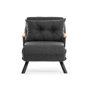 Calicosy ROZKLÁDACÍ látkové křeslo s kovovými nohami, šířka 67 cm - SANDO obraz