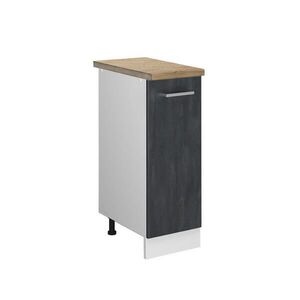 Vicco LÉKÁRNIČKOVÁ SKŘÍŇKA R-Line Černý beton 30 cm PD Dub obraz