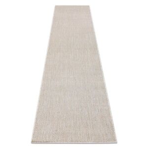 rugsX KOBEREC, běhoun SISAL SION A5165A Melanž ploché tkaní ecru / krém 70/300 cm obraz