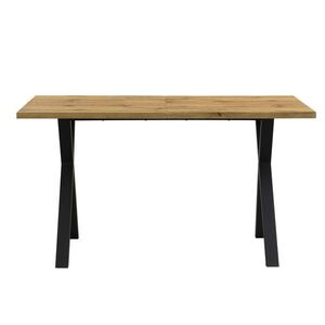 Redom NÍZKÁ komoda 140/80/76 cm s křížovou podnoží, moderní minimalistický styl, Dub obraz