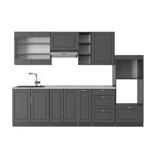 Vicco KUCHYŇSKÝ KOUT Fame-Line Anthrazit-Gold Landhaus 280 cm , PD Mramor obraz