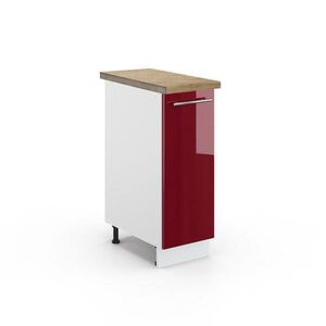 Vicco LÉKÁRNIČKOVÁ SKŘÍŇKA Fame-Line Bordó červená vysoký lesk 30 cm , PD Dub obraz
