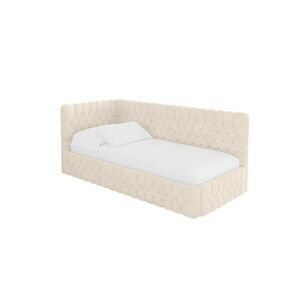ALTDECOR JEDNOLŮŽKOVÁ POSTEL pro mládež s úložným prostorem, vpravo - MULY 90x200 béžová obraz