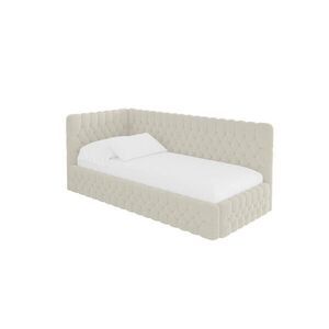 ALTDECOR JEDNOLŮŽKOVÁ POSTEL pro mládež s úložným prostorem, vpravo - MULY 90x200 béžová obraz