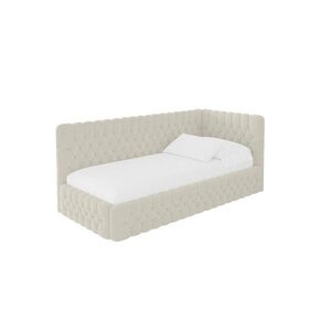 ALTDECOR JEDNOLŮŽKOVÁ POSTEL pro mládež s úložným prostorem a matrací H3/H4, vlevo - MULY 90x200 béžová obraz