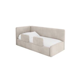 ALTDECOR JEDNOLŮŽKOVÁ POSTEL pro mládež s úložným prostorem a matrací H3/H4, vpravo - NORY 90x200 béžová obraz