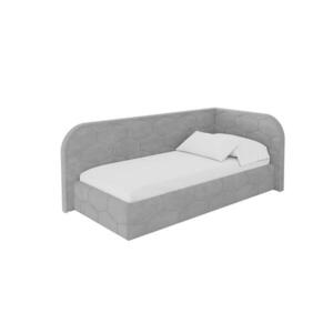 ALTDECOR JEDNOLŮŽKOVÁ POSTEL pro mládež s úložným prostorem, vlevo - JAXY 100x200 šedá obraz