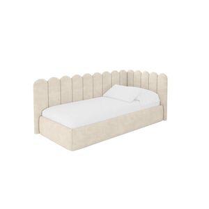 ALTDECOR JEDNOLŮŽKOVÁ POSTEL pro mládež s úložným prostorem a matrací H3/H4, vlevo - ARTY 80x200 béžová obraz