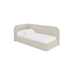 ALTDECOR JEDNOLŮŽKOVÁ POSTEL pro mládež s úložným prostorem a matrací H3/H4, vpravo - JOVY 90x200 béžová obraz