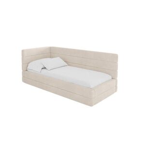 ALTDECOR JEDNOLŮŽKOVÁ POSTEL pro mládež s úložným prostorem, vpravo - BEMY 90x200 béžová obraz