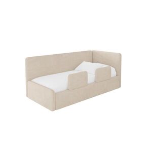 ALTDECOR JEDNOLŮŽKOVÁ POSTEL pro mládež s úložným prostorem, vlevo - NORY 90x200 béžová obraz