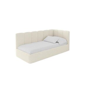ALTDECOR JEDNOLŮŽKOVÁ POSTEL pro mládež s úložným prostorem a matrací H3/H4, vlevo - DEXY 80x200 béžová obraz