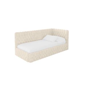 ALTDECOR JEDNOLŮŽKOVÁ POSTEL pro mládež s úložným prostorem a matrací H3/H4, vlevo - MULY 100x200 béžová obraz