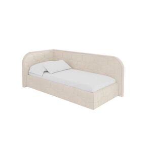 ALTDECOR JEDNOLŮŽKOVÁ POSTEL pro mládež s úložným prostorem, vpravo - JAXY 100x200 béžová obraz