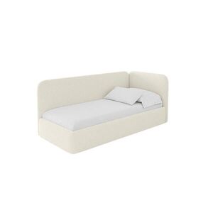 ALTDECOR JEDNOLŮŽKOVÁ POSTEL pro mládež s úložným prostorem, vlevo - ELSY 90x200 béžová obraz