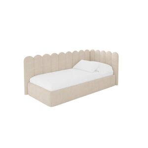ALTDECOR JEDNOLŮŽKOVÁ POSTEL pro mládež s úložným prostorem a matrací H3/H4, vlevo - ARTY 80x200 béžová obraz
