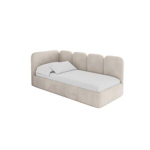 ALTDECOR JEDNOLŮŽKOVÁ POSTEL pro mládež s úložným prostorem, vpravo - VELY 90x200 béžová obraz