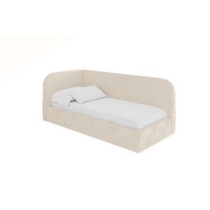 ALTDECOR JEDNOLŮŽKOVÁ POSTEL pro mládež s úložným prostorem, vpravo - ELRY 100x200 béžová obraz