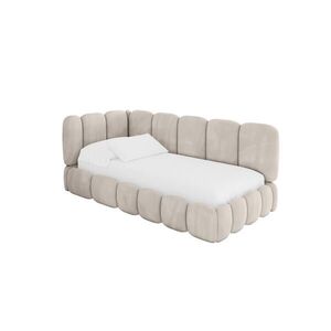 ALTDECOR JEDNOLŮŽKOVÁ POSTEL pro mládež s úložným prostorem, vpravo - AVRY 80x200 béžová obraz