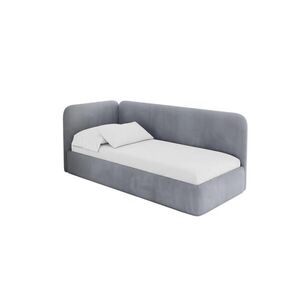ALTDECOR JEDNOLŮŽKOVÁ POSTEL pro mládež s úložným prostorem, vpravo - ELSY 90x200 šedá obraz