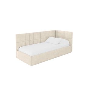 ALTDECOR JEDNOLŮŽKOVÁ POSTEL pro mládež s úložným prostorem, vlevo - TULY 90x200 béžová obraz