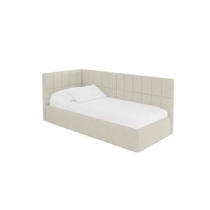 ALTDECOR JEDNOLŮŽKOVÁ POSTEL pro mládež s úložným prostorem, vpravo - TULY 90x200 béžová obraz