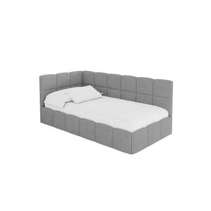 ALTDECOR JEDNOLŮŽKOVÁ POSTEL pro mládež s úložným prostorem vpravo, bez matrace - LIVY 100x200 šedá obraz