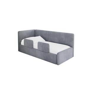ALTDECOR JEDNOLŮŽKOVÁ POSTEL pro mládež s úložným prostorem, vpravo - NORY 80x200 šedá obraz