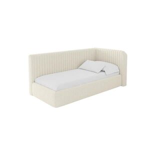 ALTDECOR JEDNOLŮŽKOVÁ POSTEL pro mládež s úložným prostorem, vlevo - AURY 100x200 béžová obraz