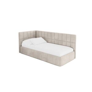 ALTDECOR JEDNOLŮŽKOVÁ POSTEL pro mládež s úložným prostorem, vpravo - TULY 90x200 béžová obraz