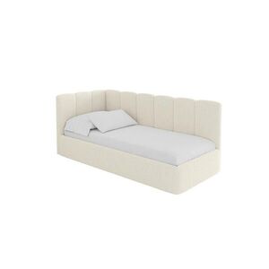 ALTDECOR JEDNOLŮŽKOVÁ POSTEL pro mládež s úložným prostorem, vpravo - DEXY 90x200 béžová obraz