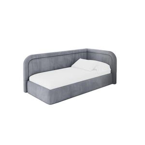 ALTDECOR JEDNOLŮŽKOVÁ POSTEL pro mládež s úložným prostorem a matrací H3/H4, vlevo - JOVY 90x200 šedá obraz